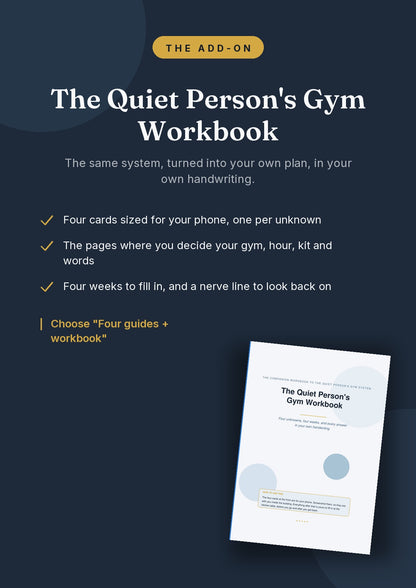 The Quiet Person's Gym System