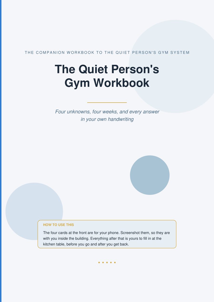 The Quiet Person's Gym Workbook